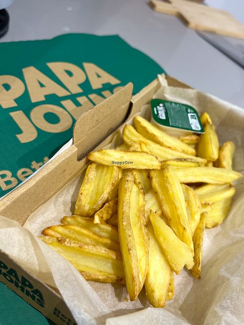 French fries with garlic sauce at Papa John's  in Oviedo