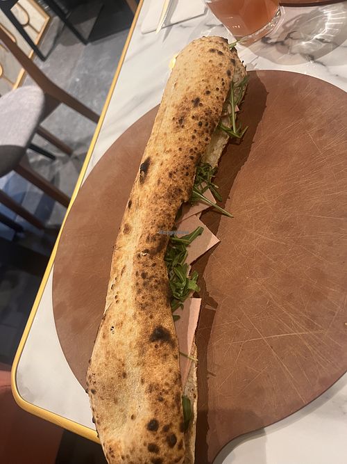 The panuozzo « mon vegan"  at Pizza Cosy in Aix-les-bains