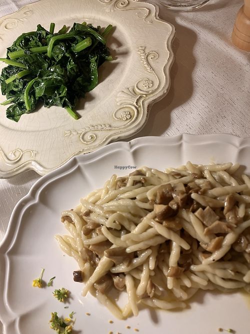 I requested a vegan main. Chef said absolutely no problem   at Ristorante Al Coccio in Sansepolcro