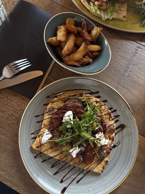 VG bruschetta with vegan feta   at The Twisted Tree  in Castleford