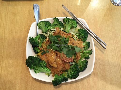 Curry Chiken at Blossom Vegan Restaurant in Pleasanton