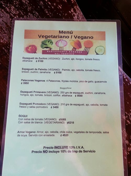  at Sabores Del Tropico in Guapiles