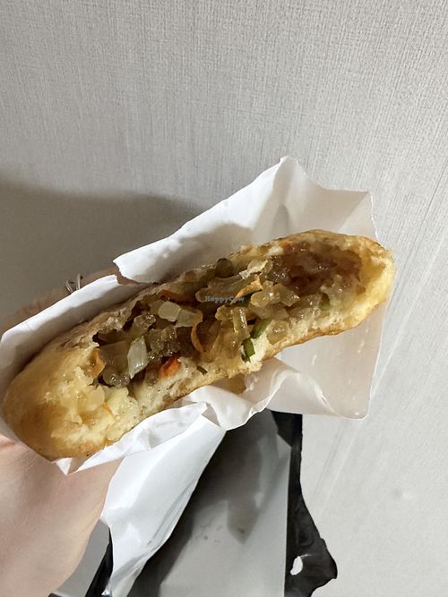Veggie filling  at Namdaemun Vegetable Hotteok in Seoul
