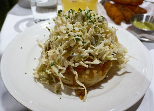 Flatbread pastrami at Daimant Saint-Honoré in Paris