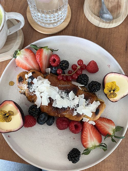 French toast pancakes   at Oh Là Latte  in Albufeira