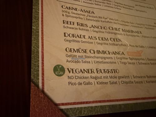 menu  at Restaurant "Don Quichotte" in Rust