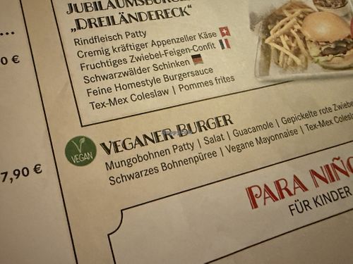 menu  at Restaurant "Don Quichotte" in Rust