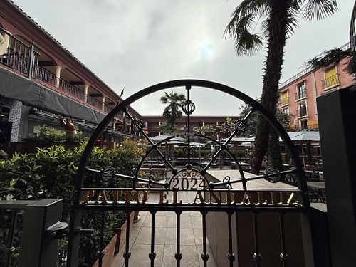 outside seating  at Restaurant "Don Quichotte" in Rust
