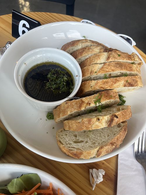 Bread with oil/vinegar   at Emerald Greens in Jasper