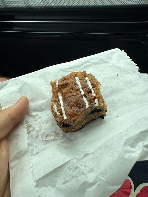 Blueberry and Lemon slice  at Husky Bakery in Huskisson