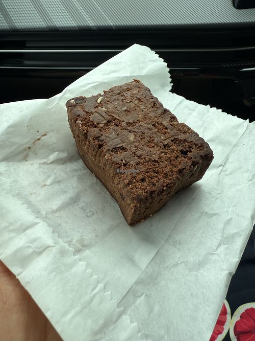 Rhubarb brownie  at Husky Bakery in Huskisson