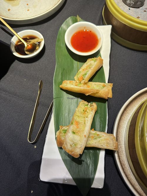 Veggie spring rolls  at Jiang Nan in New York City