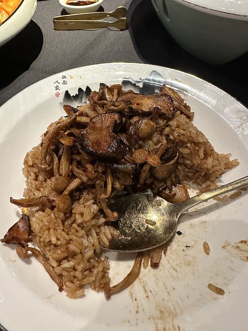 Mushroom fried ricee  at Jiang Nan in New York City