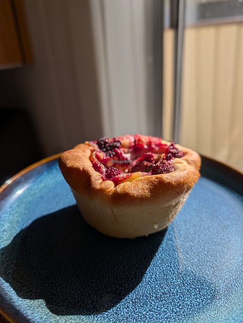 Vegan Berry Brioche made with delicious cashew custard 🤤 at Kraken Sourdough in Huskisson