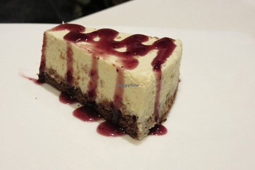 tofu cheesecake at Pure and Whole - Shanghai Centre in Shanghai