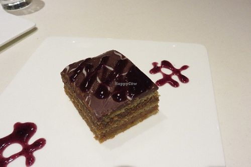 chocolate banana cake at Pure and Whole - Shanghai Centre in Shanghai