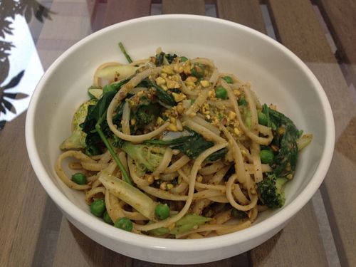 matchstick pasta at Pure and Whole - Shanghai Centre in Shanghai