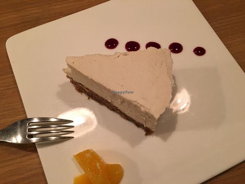 raw almond cashew cake (even better than the tofu cheesecake!) at Pure and Whole - Shanghai Centre in Shanghai