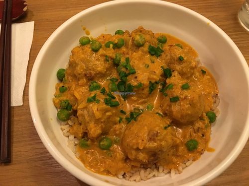 Indian kofta balls at Pure and Whole - Shanghai Centre in Shanghai