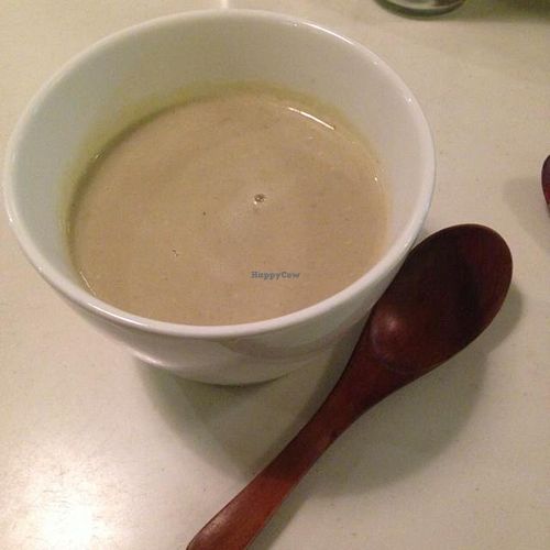 Lentil soup at Pure and Whole - Shanghai Centre in Shanghai