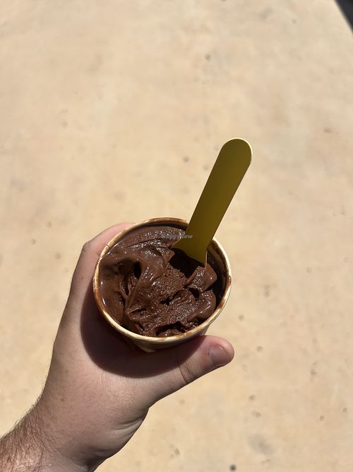 Dark chocolate gelato   at Sweet in Exmouth