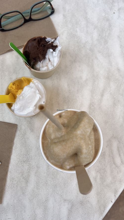 Afternoon treat with coffee slushy  at Sweet in Exmouth