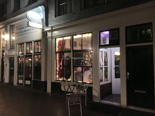 outside at Cafe P96 in Amsterdam