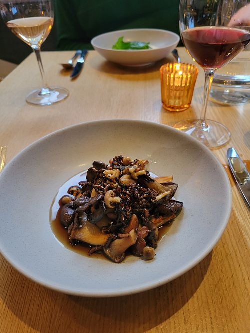 Oyster mushrooms at Twelve in Portland