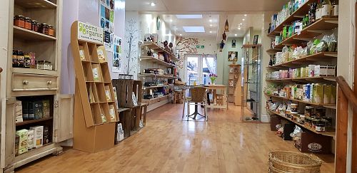 Food area at The Hub at Healthy Spirit in Manchester