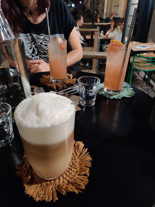 Peanut butter latte + cocktails at Montvenus in Montreuil