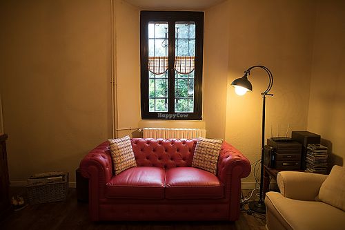 The livig room. Here you can rela, read a book, chat with the other guests...or simply do nothing at Brugnola1932 Vegan Country House in Bardi