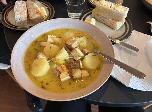 No fish soup  at Tytti's Bakery in Lappeenranta