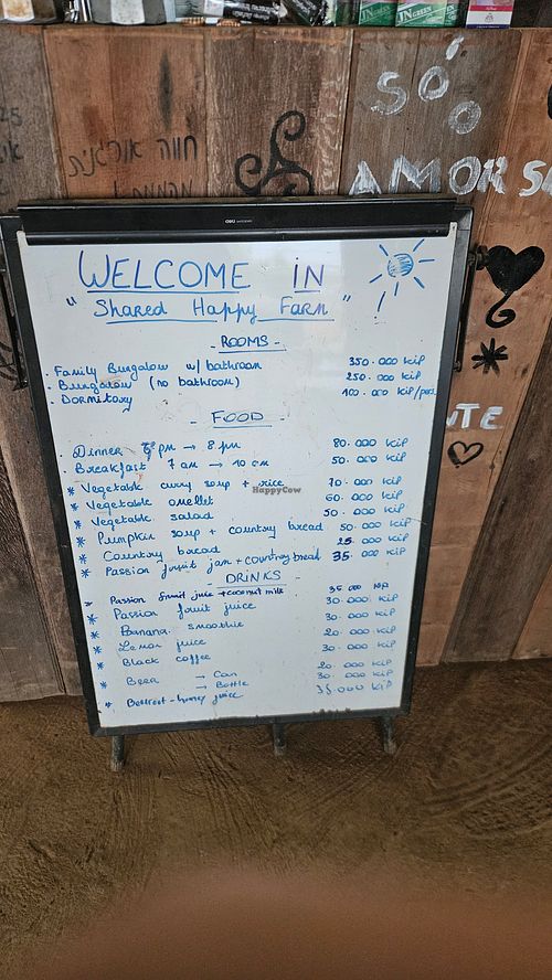 Fully vegetarian, mostly vegan at Shared Happy Farm in Houayxay