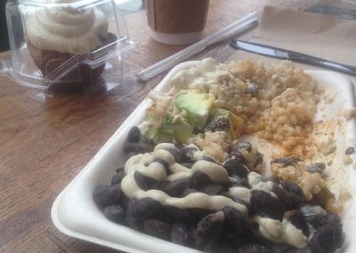 beans rice... verry yummie at Sun in Bloom in New York City