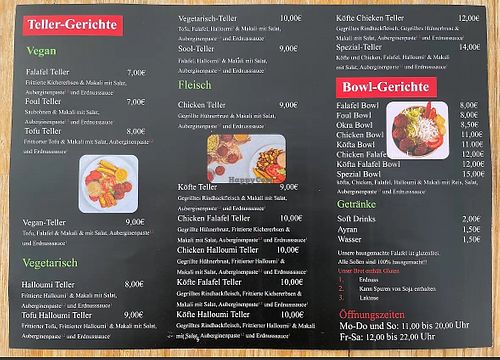 Teller-Gerichte/Bowls  at Sool Imbiss FFM in Frankfurt