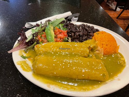 vegan tamale plate at Adelitas Taqueria in San Jose