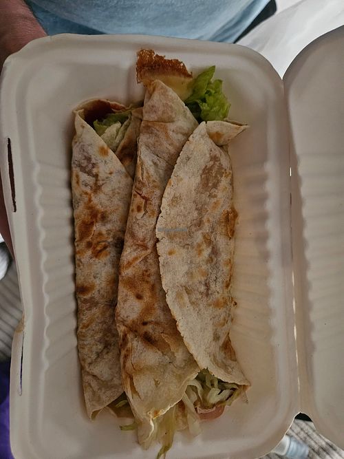 Vegan ham wraps at Delicious Native Taste in Providence