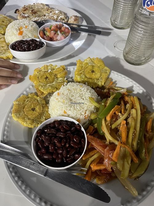 The rice and veggies  at Comedor Mendoza in Rivas