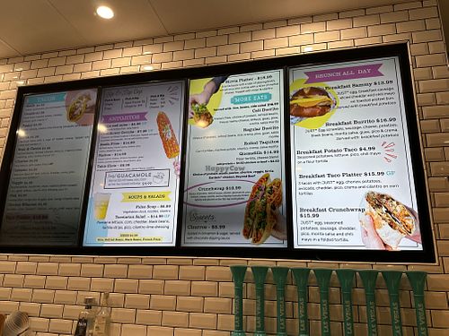 Menu!  at Tacotarian - Miracle Mile in Las Vegas