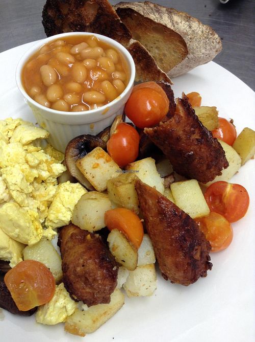 Full english, vegan style! at O' Joy in Shrewsbury