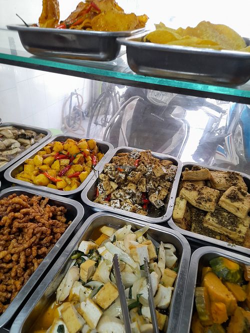 Com chay selection at Cơm Chay 12k in Ho Chi Minh City