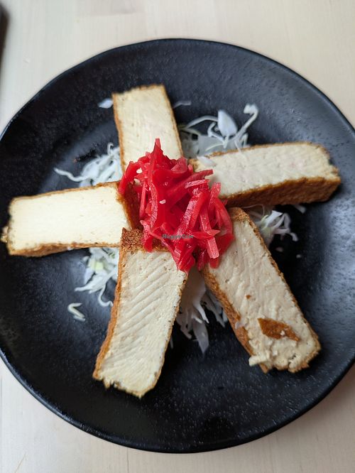Marinated fried tofu at Fukuryu Ramen in Dublin