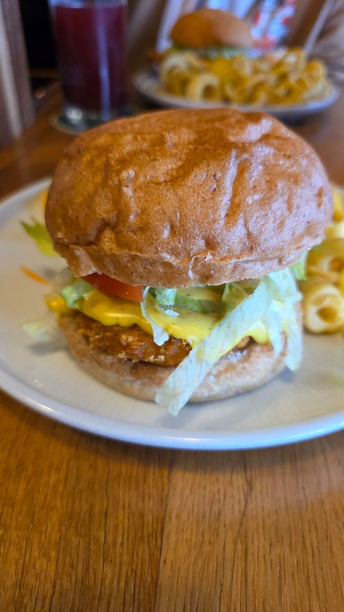 FAKIN CHICKEN BURGER vegan at HEINZ St. Lorenzen im Mürztal in St Lorenzen Im Muerztal
