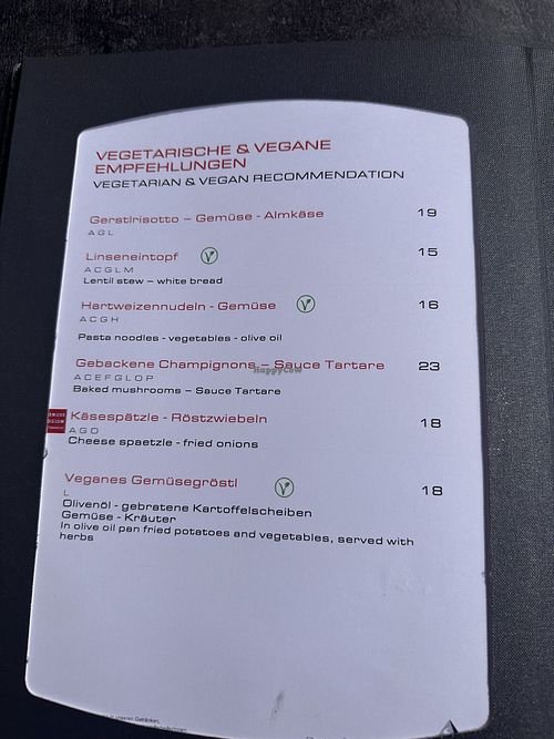 3 Vegane Gerichte (3 Vegan Options)  at Gampenalpe in Ischgl