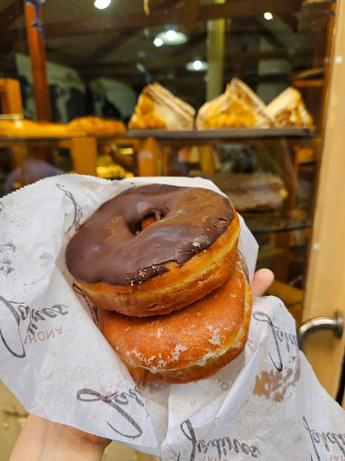 Very delicious vegan donuts at Tahona Jardines in Bilbao