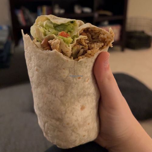 Burrito with tofu  at Moe's Southwest Grill in Gainesville