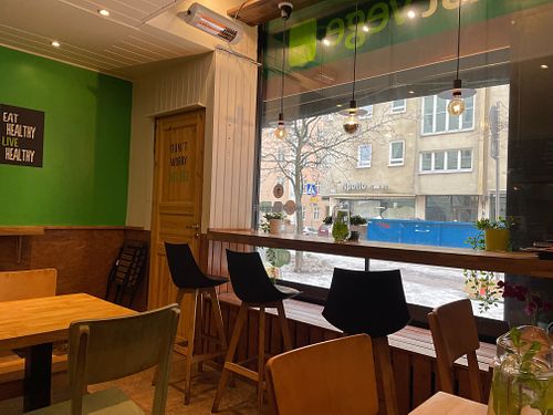 Inside at Just Vege in Helsinki