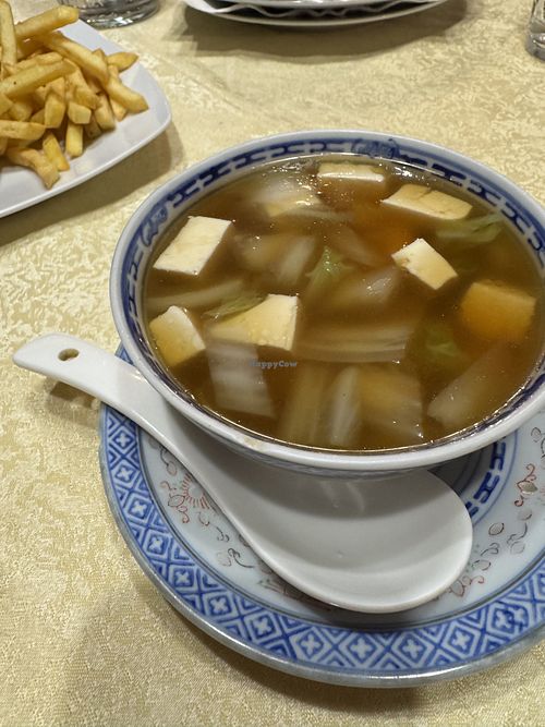 tofu and vegetable soup (without egg)  at Ristorante cinese Bella Shanghai in Perugia