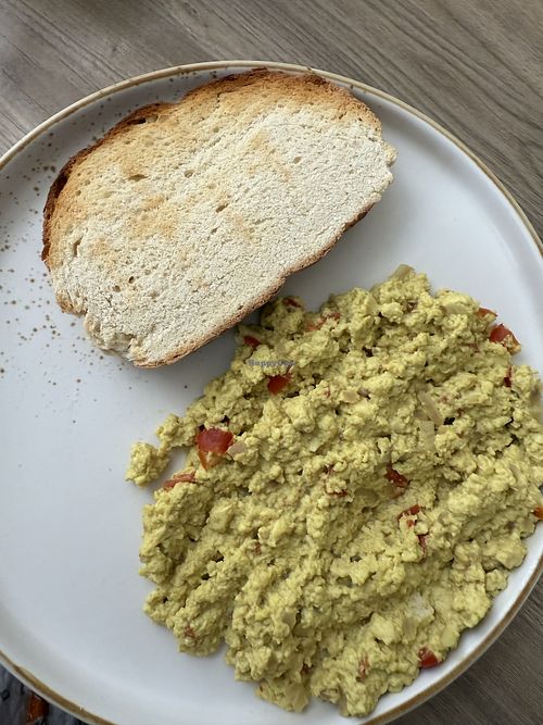 Scrambled tofu toast  at Monsoon by Terrakotta in Rishikesh