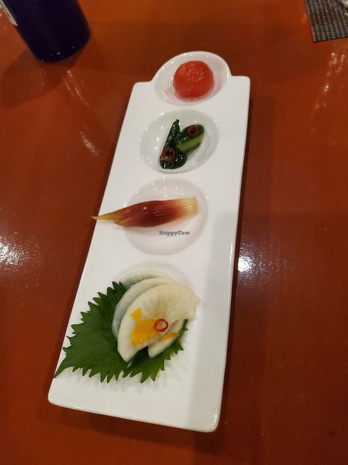 TSUKEMONO pickles at Snack Bar Tsunagu in Kyoto